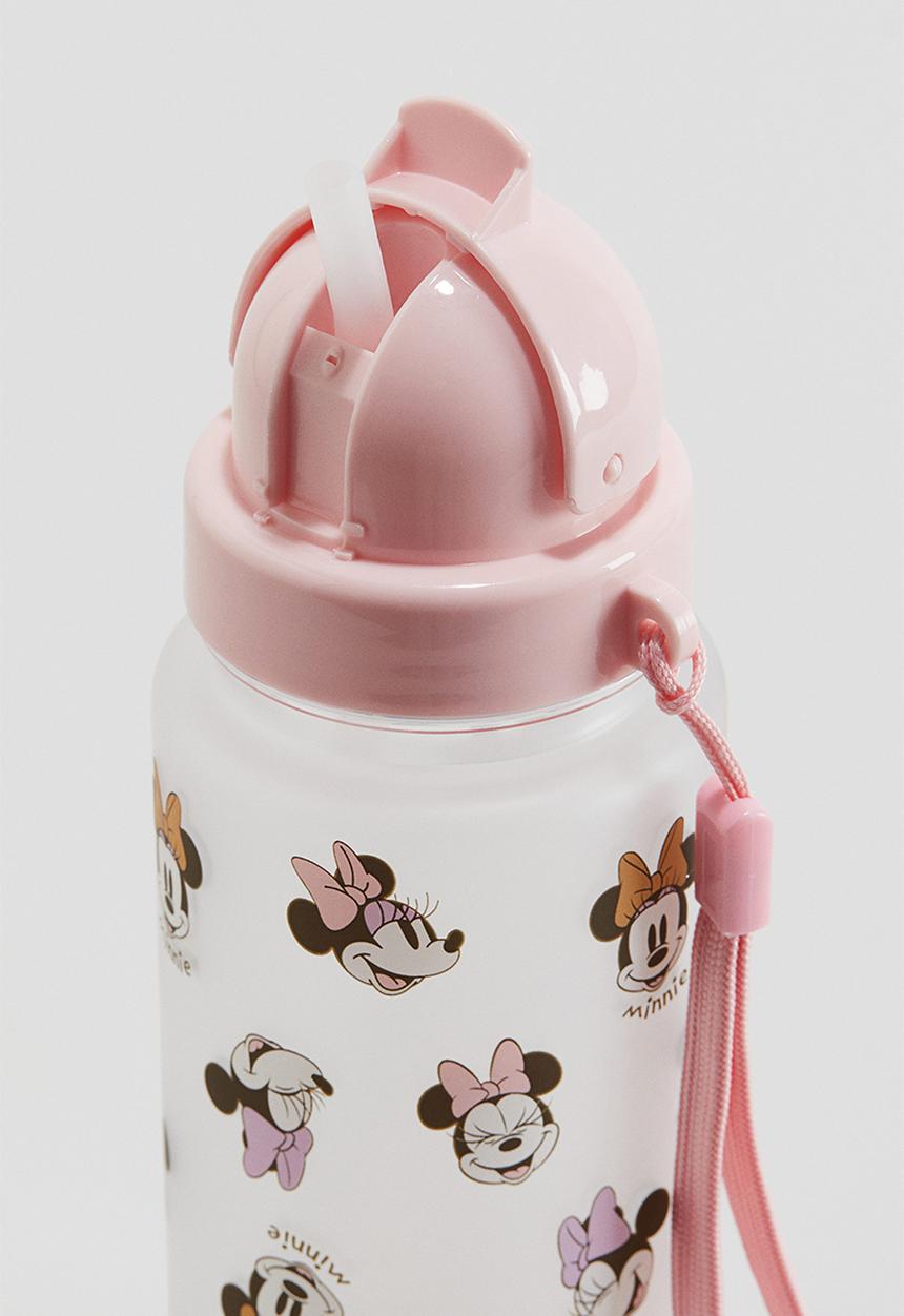 H&M - Printed water bottle - light pink & minnie mouse