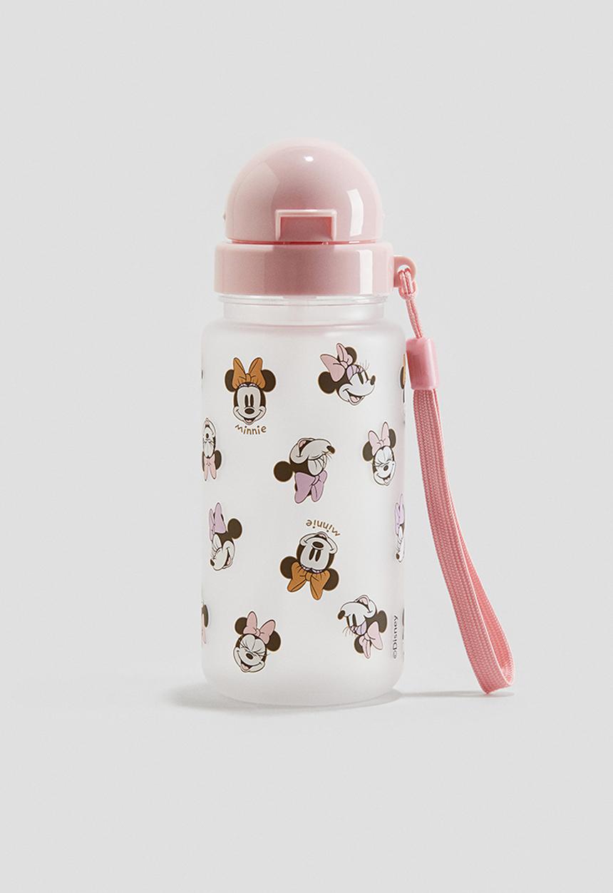 H&M - Printed water bottle - light pink & minnie mouse