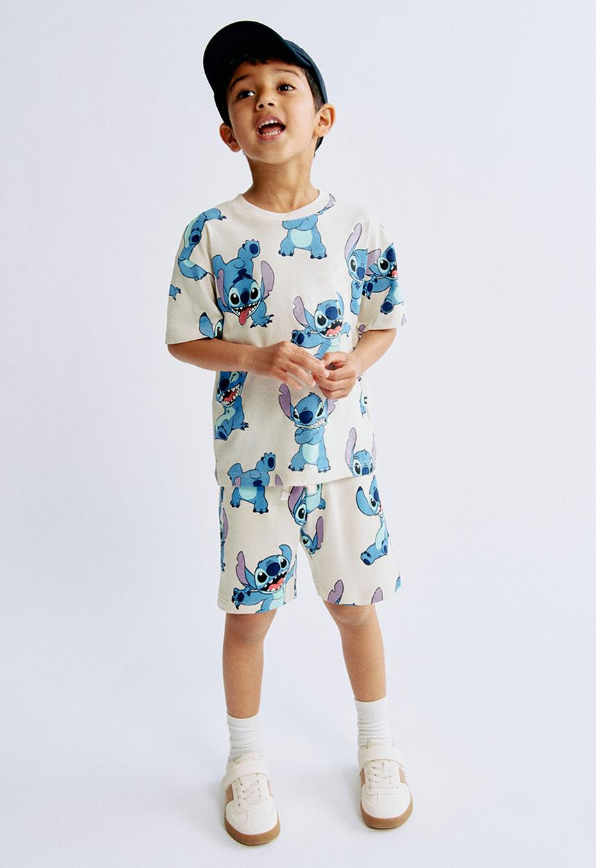H&M - 2-Piece printed set - cream/lilo&stitch