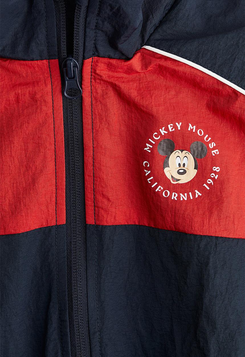 H&M - Printed windbreaker - navy blue/mickey mouse