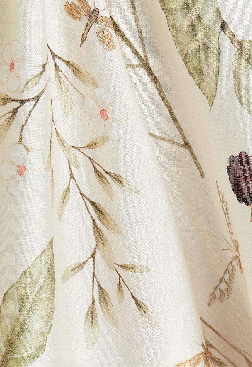 H&M - Oversized blouse - light beige floral