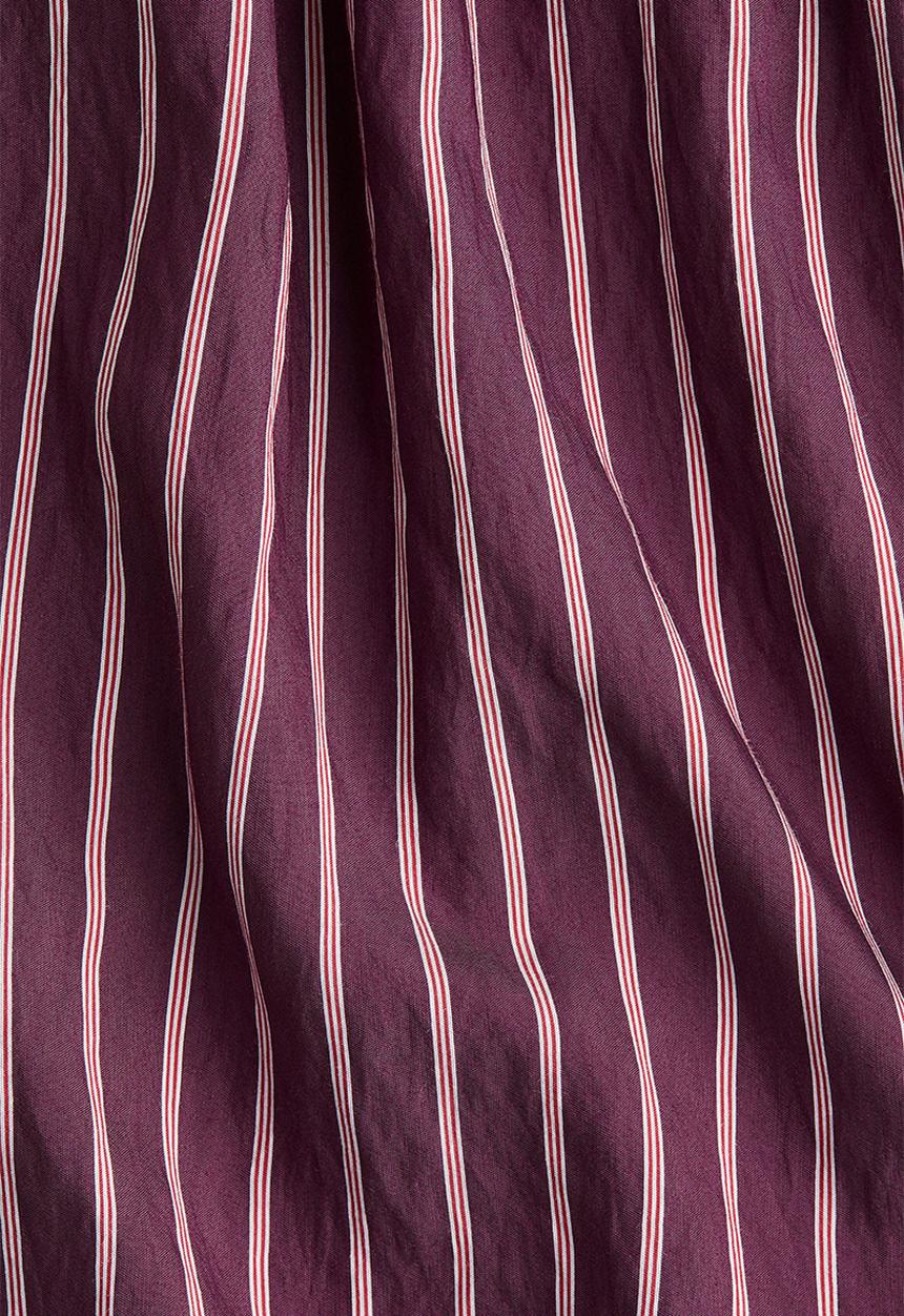 H&M - Drawstring shorts - dark purple/striped