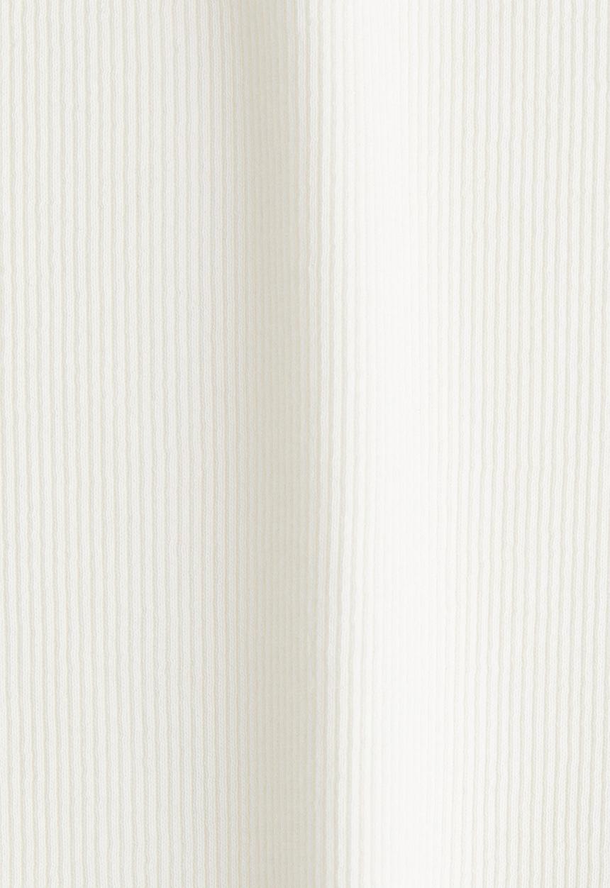 H&M - Ribbed boat-neck top - white