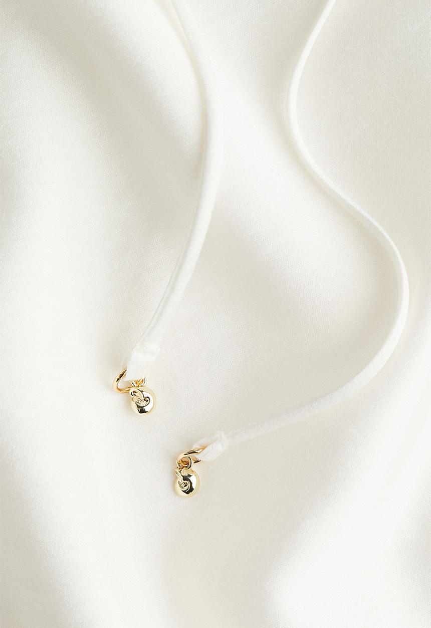 H&M - Frill-collar blouse - white