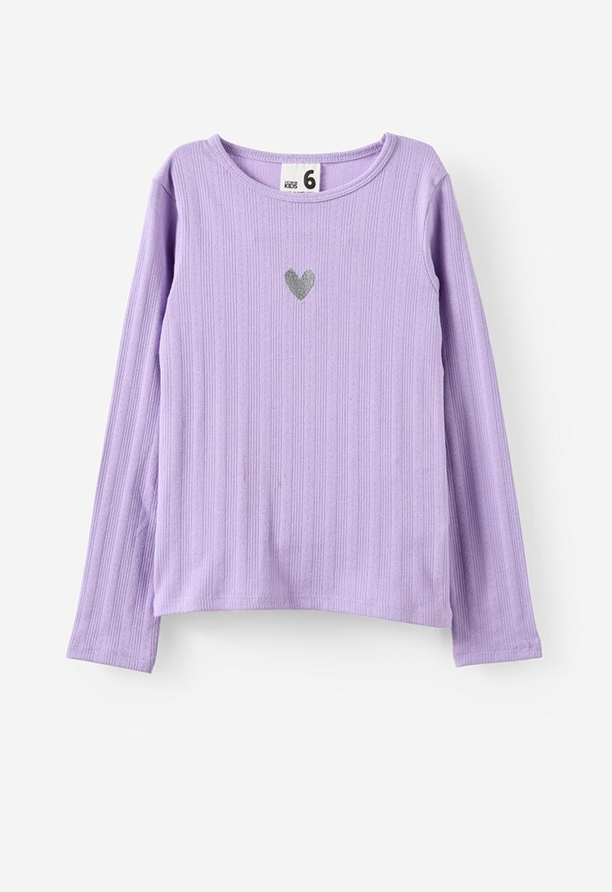 Cotton On - Jade Crew - Lilac Mood/Heart