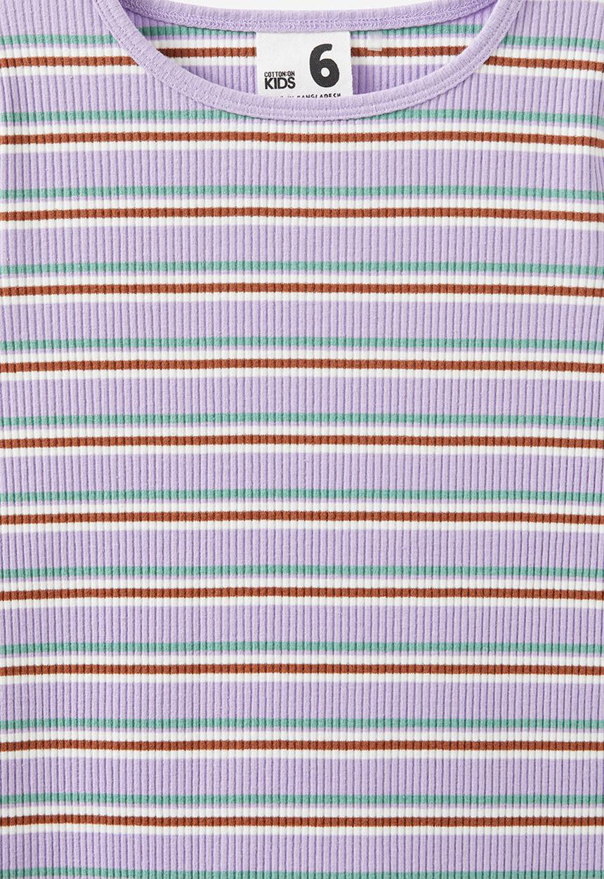 Cotton On - Jade Crew - Lilac Mood/Multi Stripe