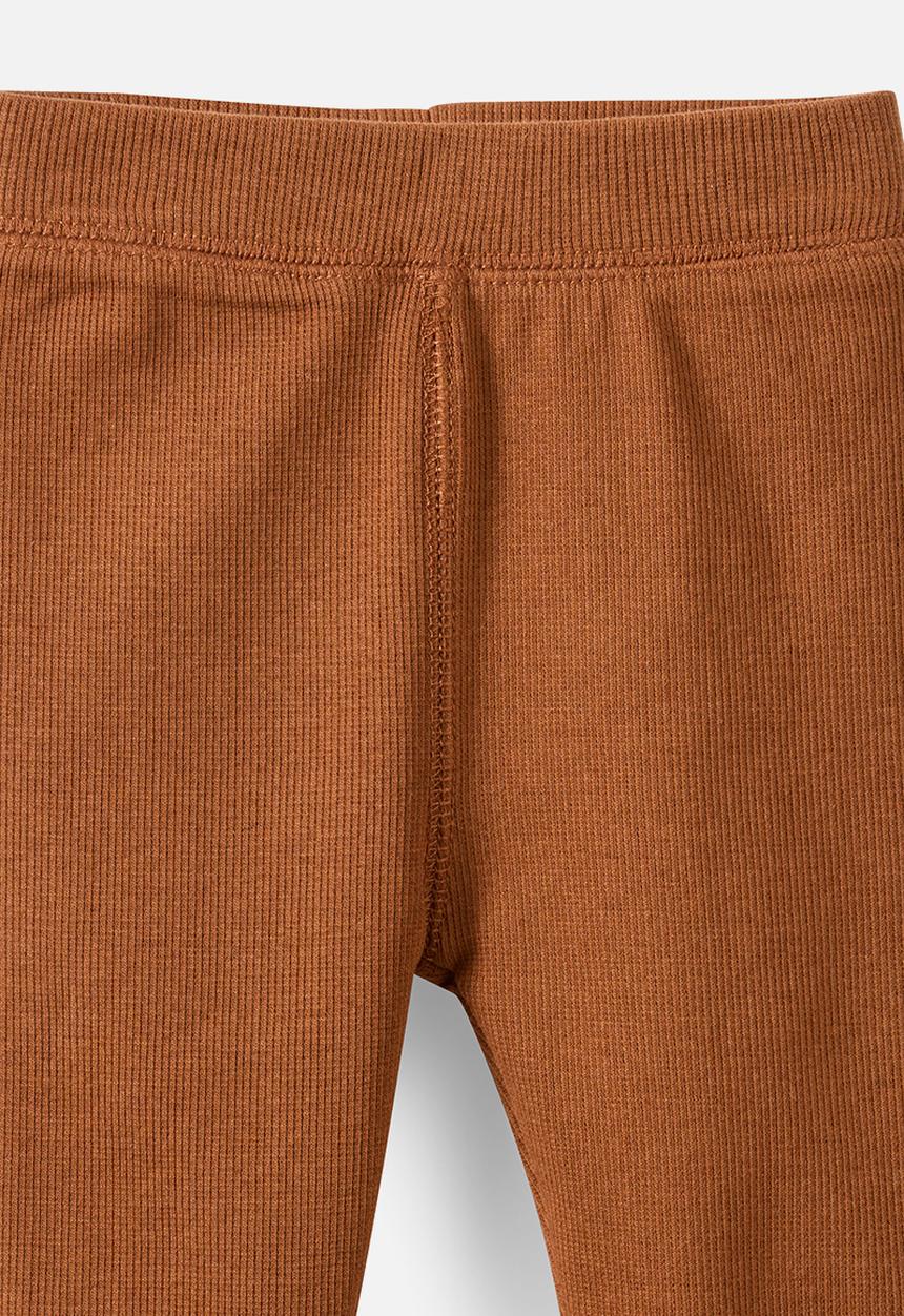 Cotton On - The Row Rib Skinny Legging - Chestnut