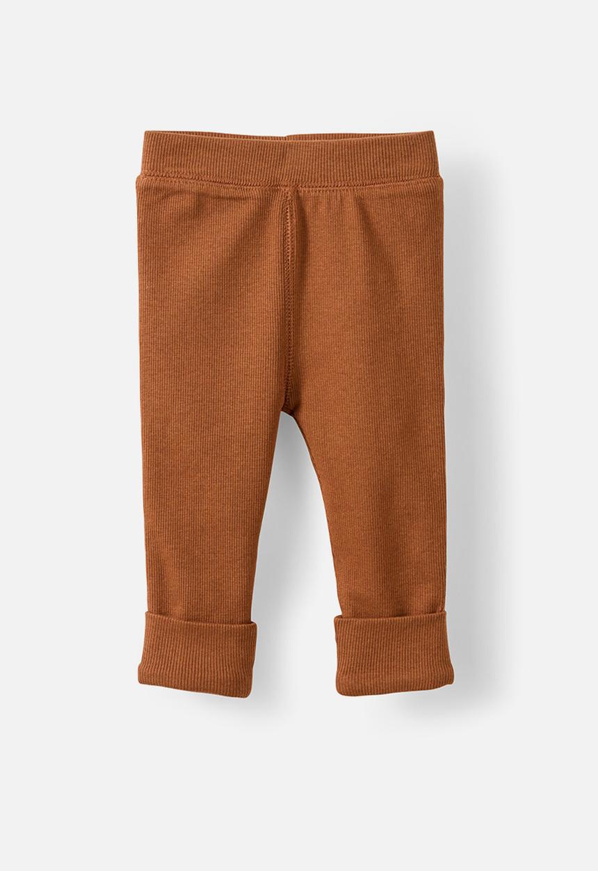 Cotton On - The Row Rib Skinny Legging - Chestnut