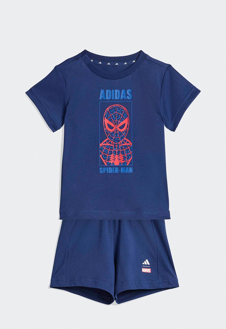 adidas Performance - I Mrvl Sm T Set - Dark Blue/Off White