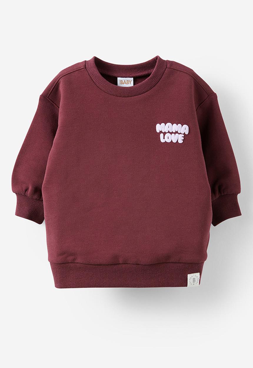 Cotton On - Riley sweater - bordeaux/mama love