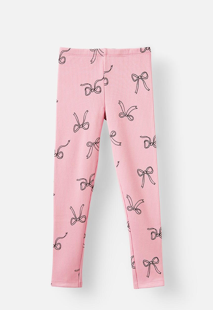 Cotton On - Fleece legging - marshmallow/bows