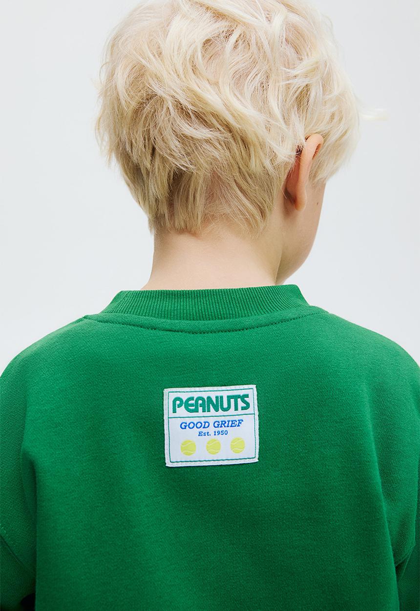 H&M - Printed sweatshirt - green/snoopy