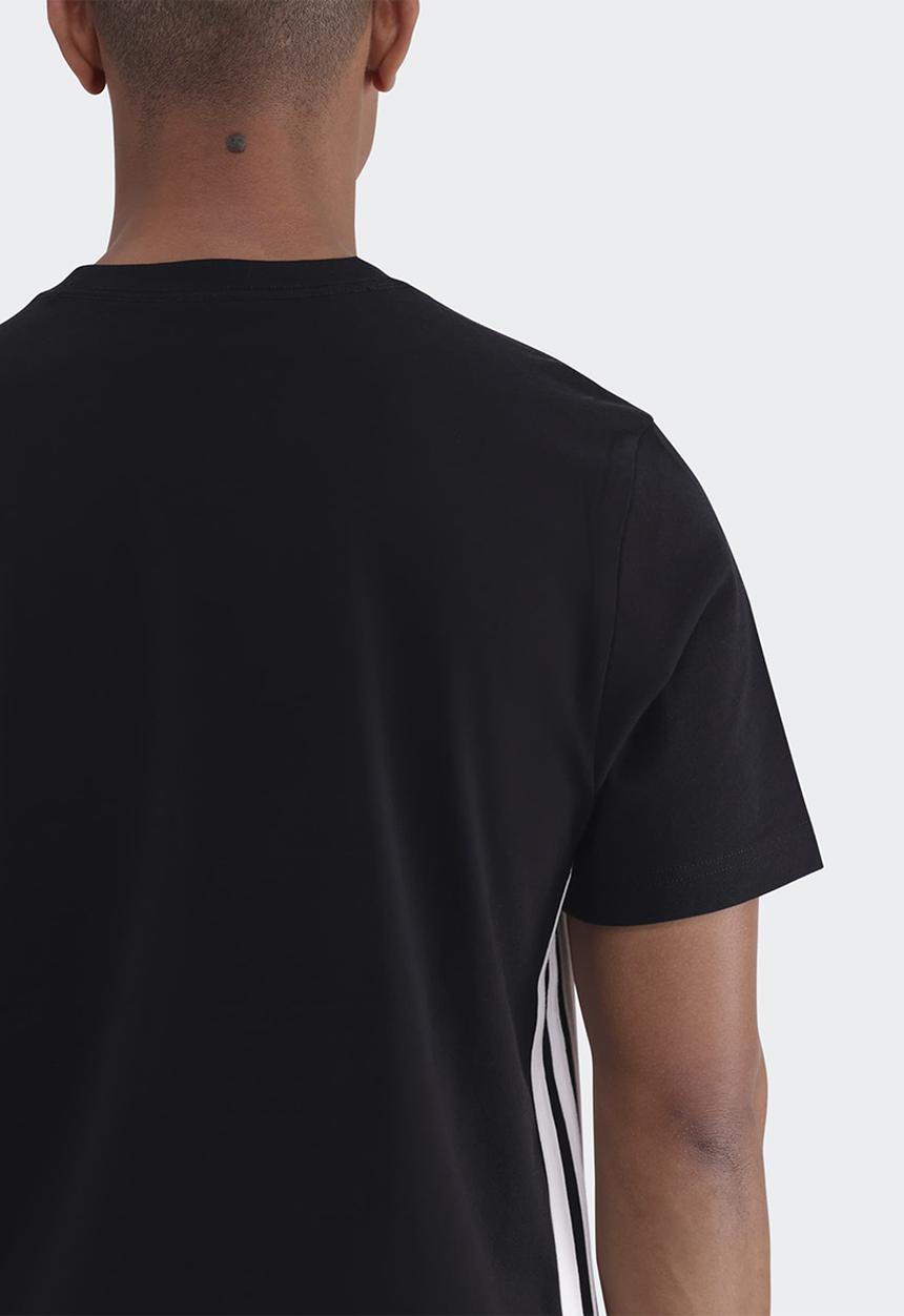 adidas Performance - Essentials 3-Stripes Single Jersey T-Shirt - Black