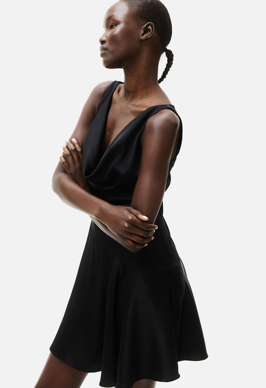 H&M - Cowl-neck dress - black