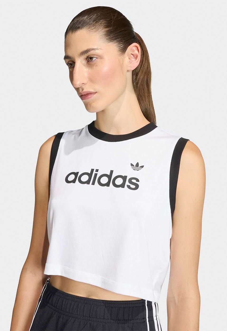adidas Originals - Linear Tank - White/Black