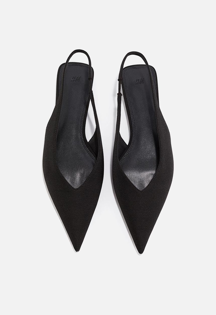 H&M - Pointed slingbacks - black
