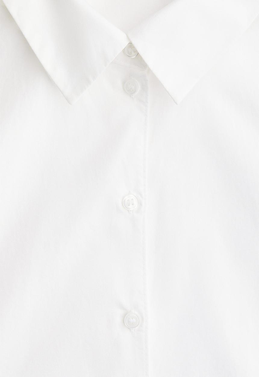 H&M - Cotton poplin shirt - white