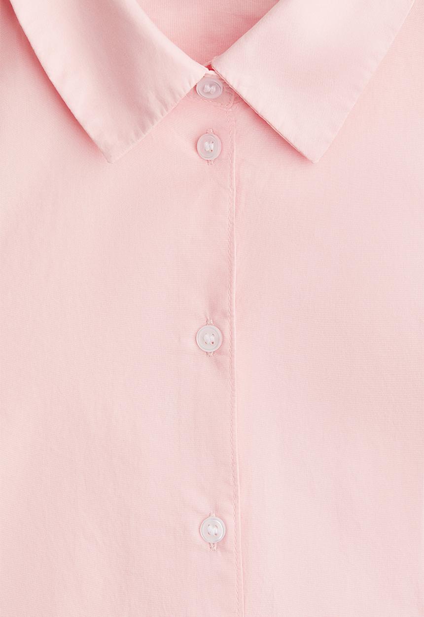 H&M - Cotton poplin shirt - light pink