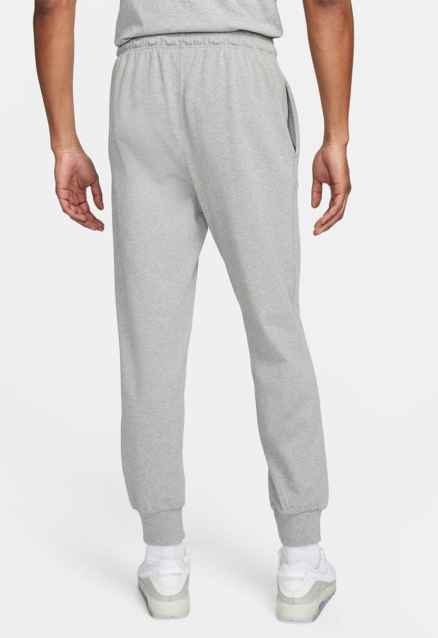 Nike - Nike Club Men's Knit Joggers - Dk Grey Heather/White