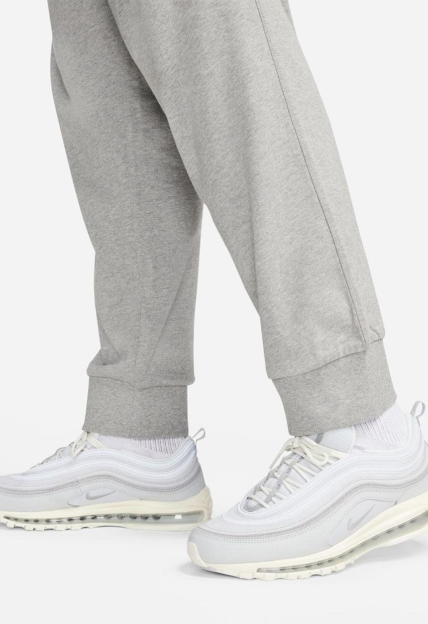 Nike - Nike Club Men's Knit Joggers - Dk Grey Heather/White