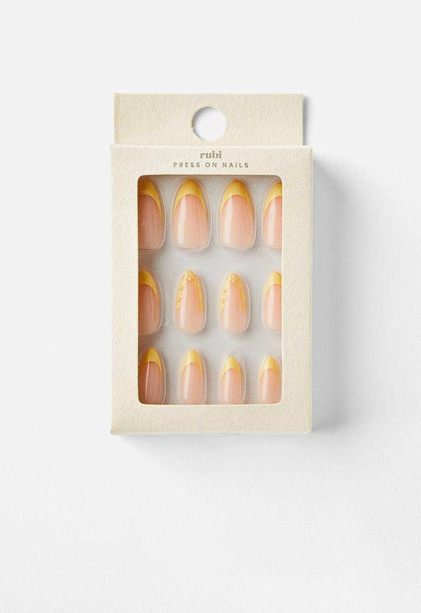 Rubi - Press On Nails - Lemon Frenchy