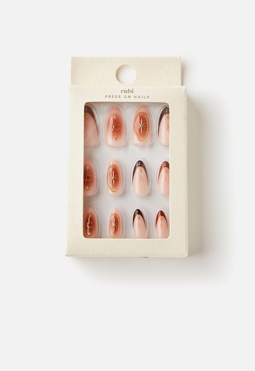 Rubi - Press On Nails - Cosmic Mocha
