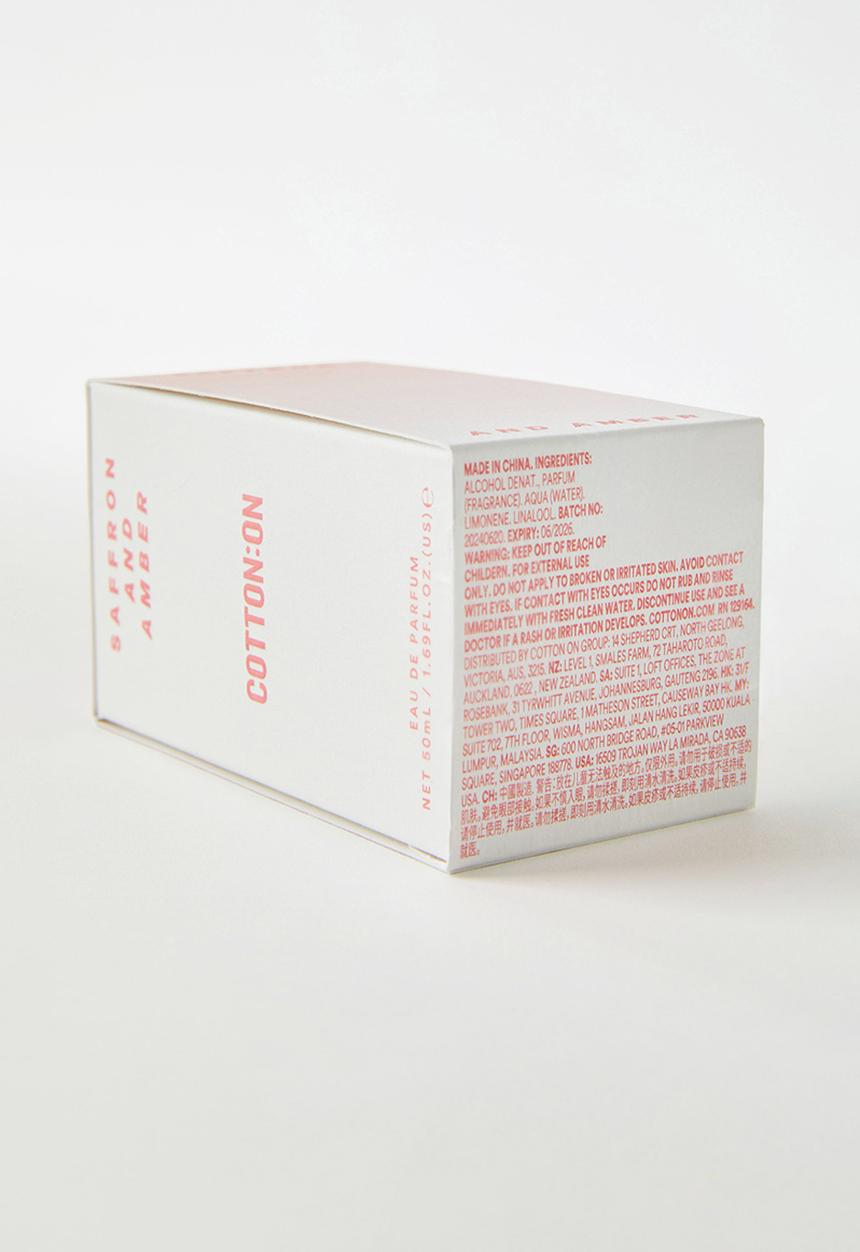 Rubi - Moment Perfume 50ml - Amber And Saffron