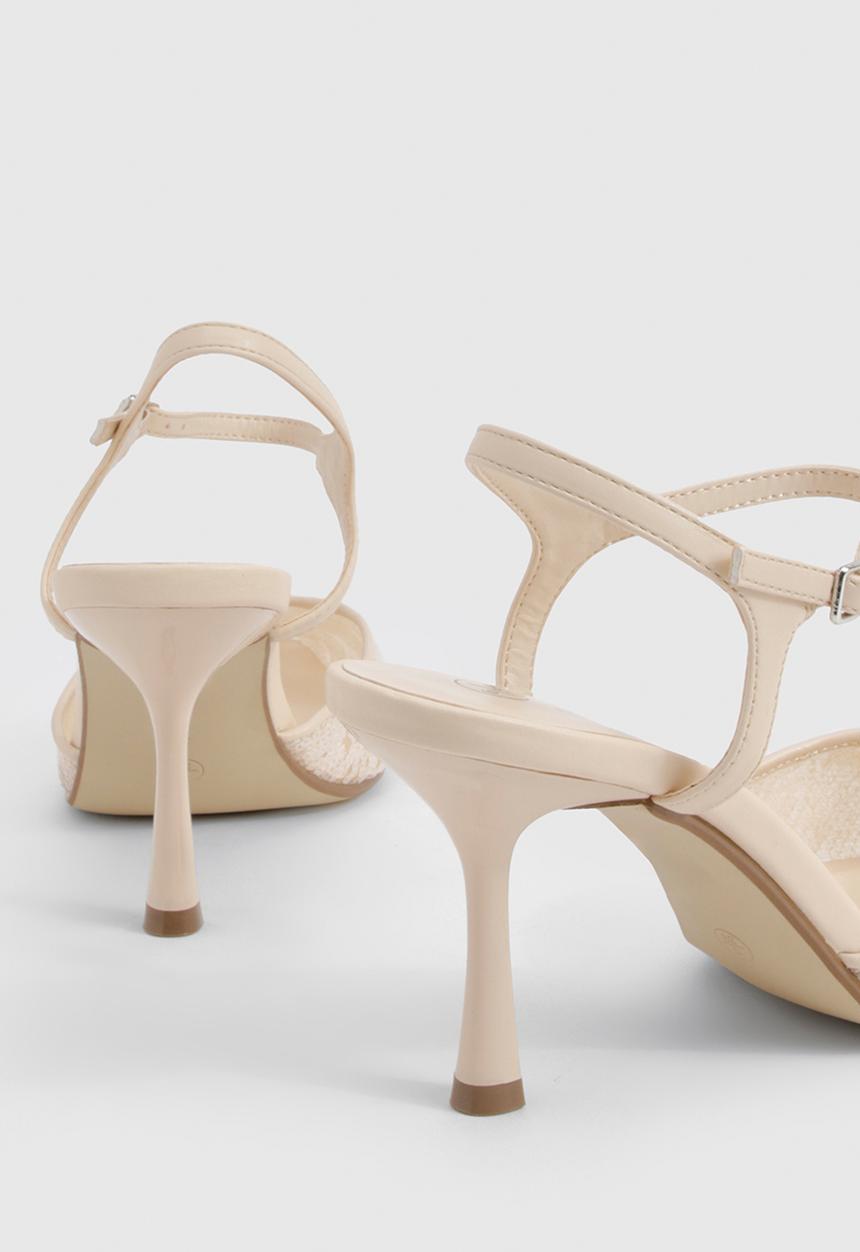 boohoo - Sequin 2 part court shoes - neutral