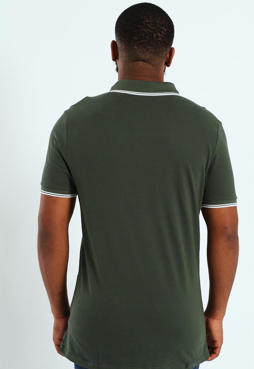GUESS - Core Tipped Golfer - Jungle Greens
