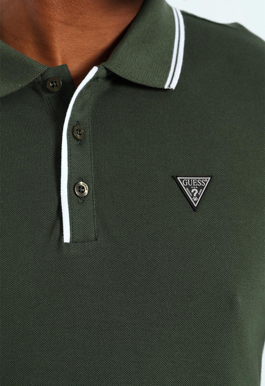 GUESS - Core Tipped Golfer - Jungle Greens