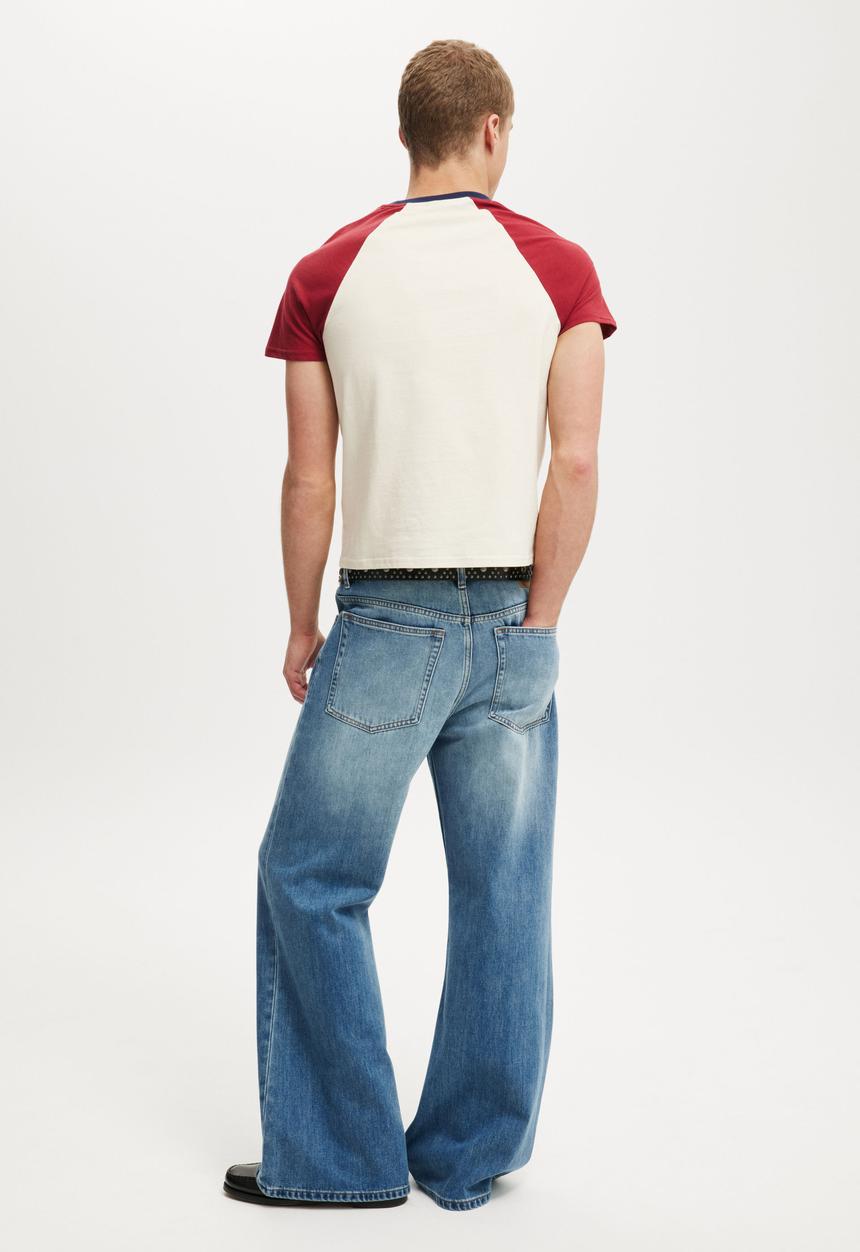 Cotton On - Baggy Bootcut Jean - Nebraska Blue