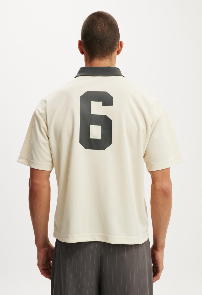 Cotton On - Cropped Sports Jersey - Creampuff/Studiio Star