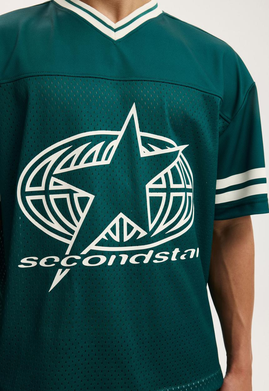 Cotton On - Football Jersey - Myrtle Green/2Ndstar
