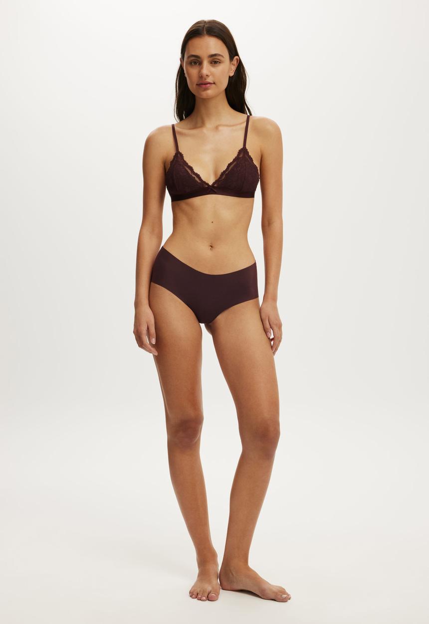 Cotton On - The Invisible Boyleg Brief - Chocolate Plum