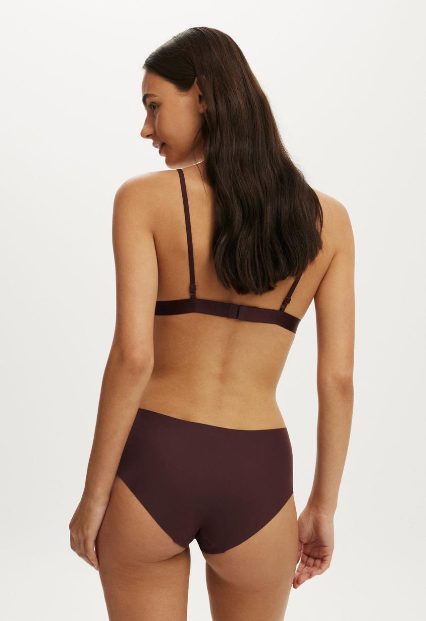 Cotton On - The Invisible Boyleg Brief - Chocolate Plum