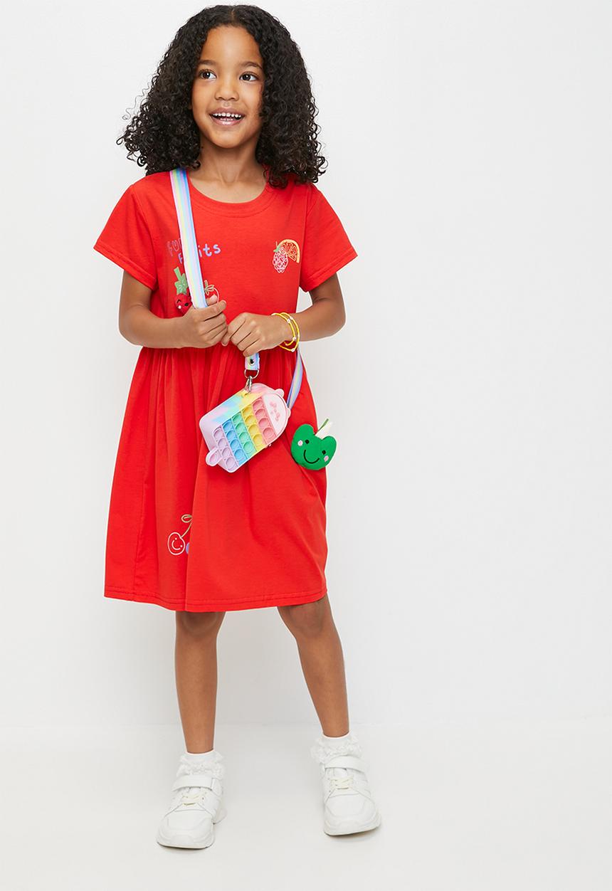Pop Candy - Short sleeve dress - red