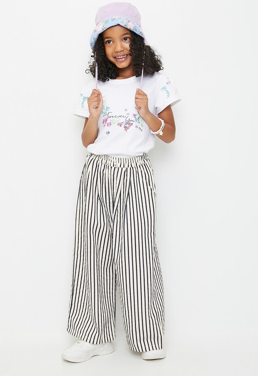 Pop Candy - Embroidered slogan and graphic tee - white/forever you