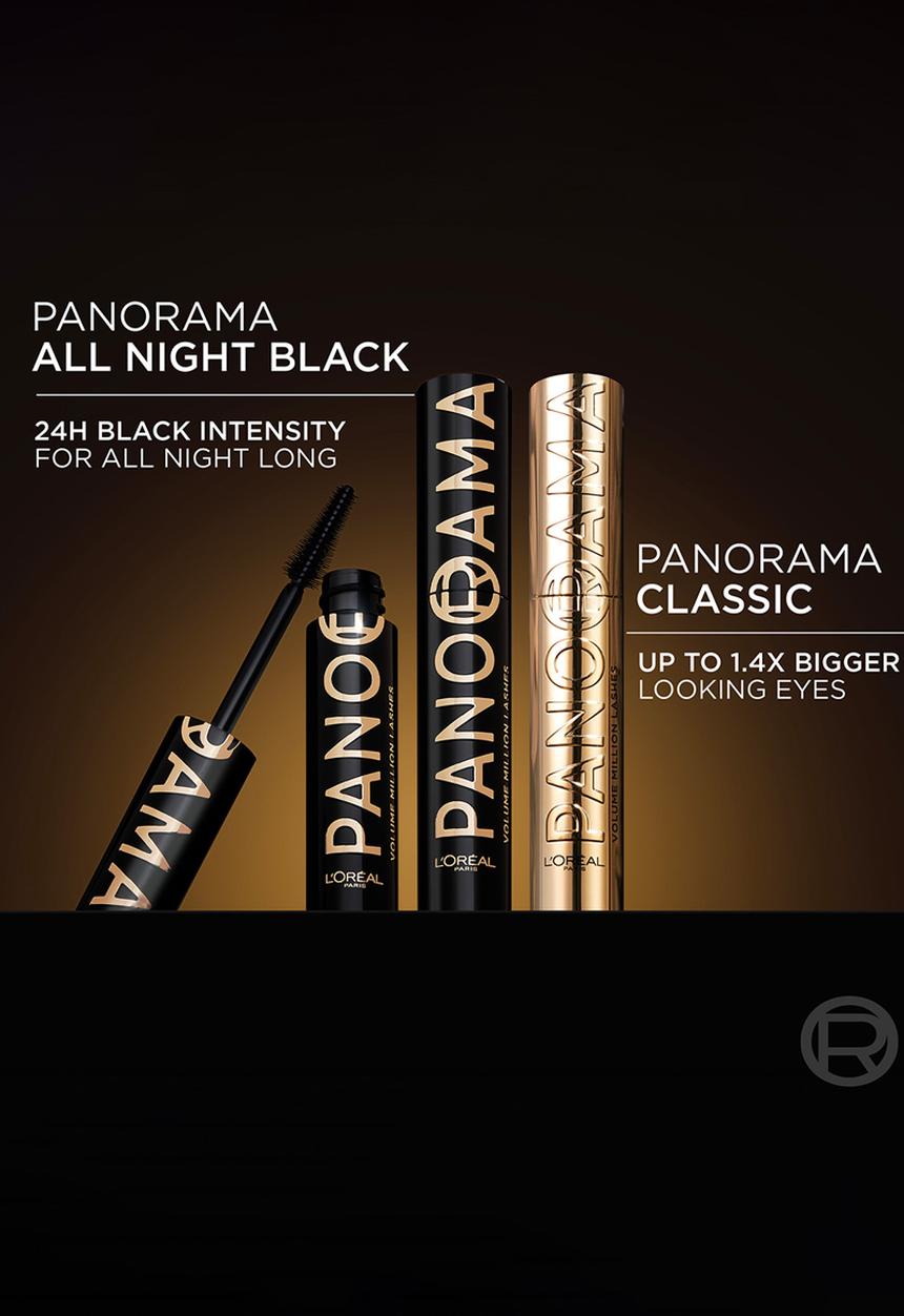 L'Oreal Paris - Volume Million Lashes Panorama  Mascara- All Night Black 