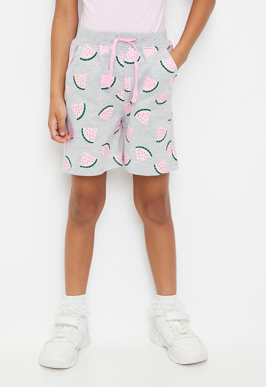 Pop Candy - Watermelon shorts - grey/pink