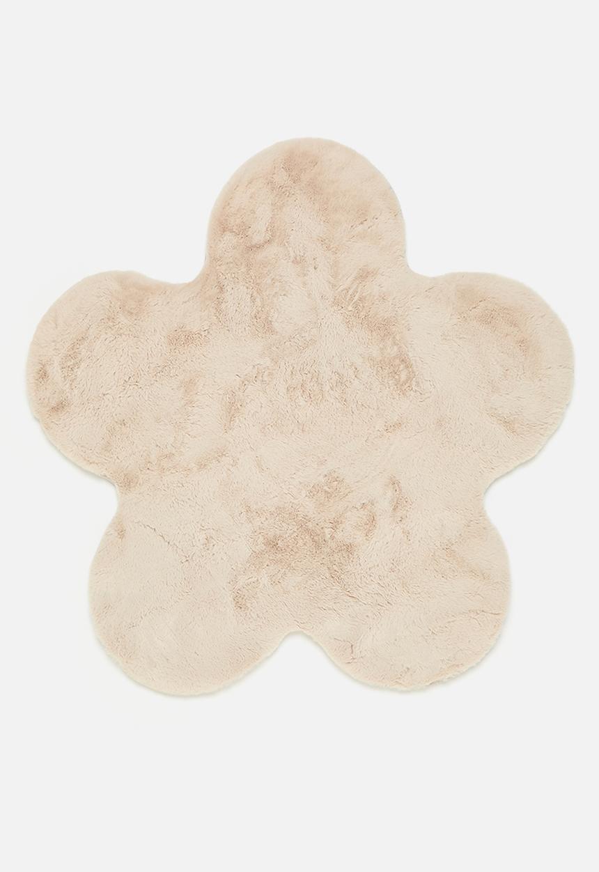 H&S - Flower rug - Beige