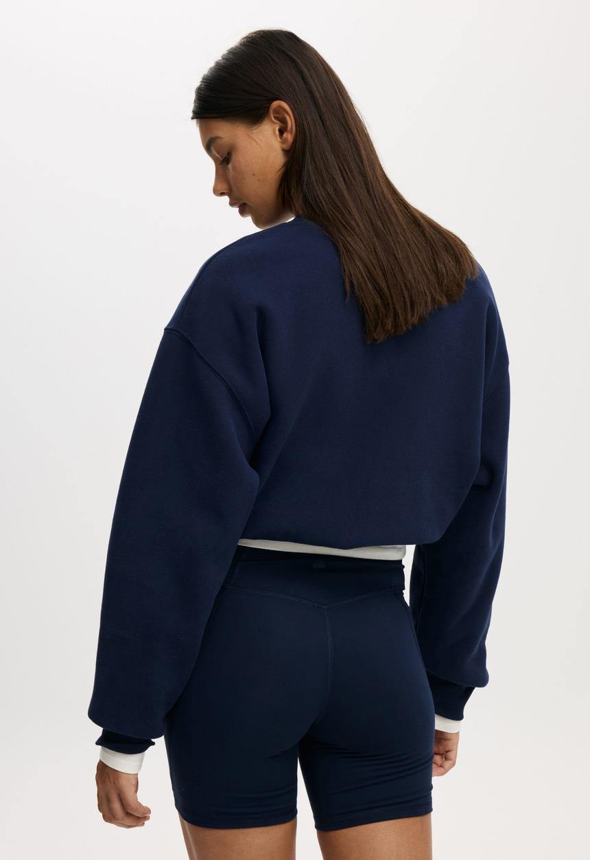 Cotton On - Ultra Soft Side Pocket Bike Short - Prep Sport Navy