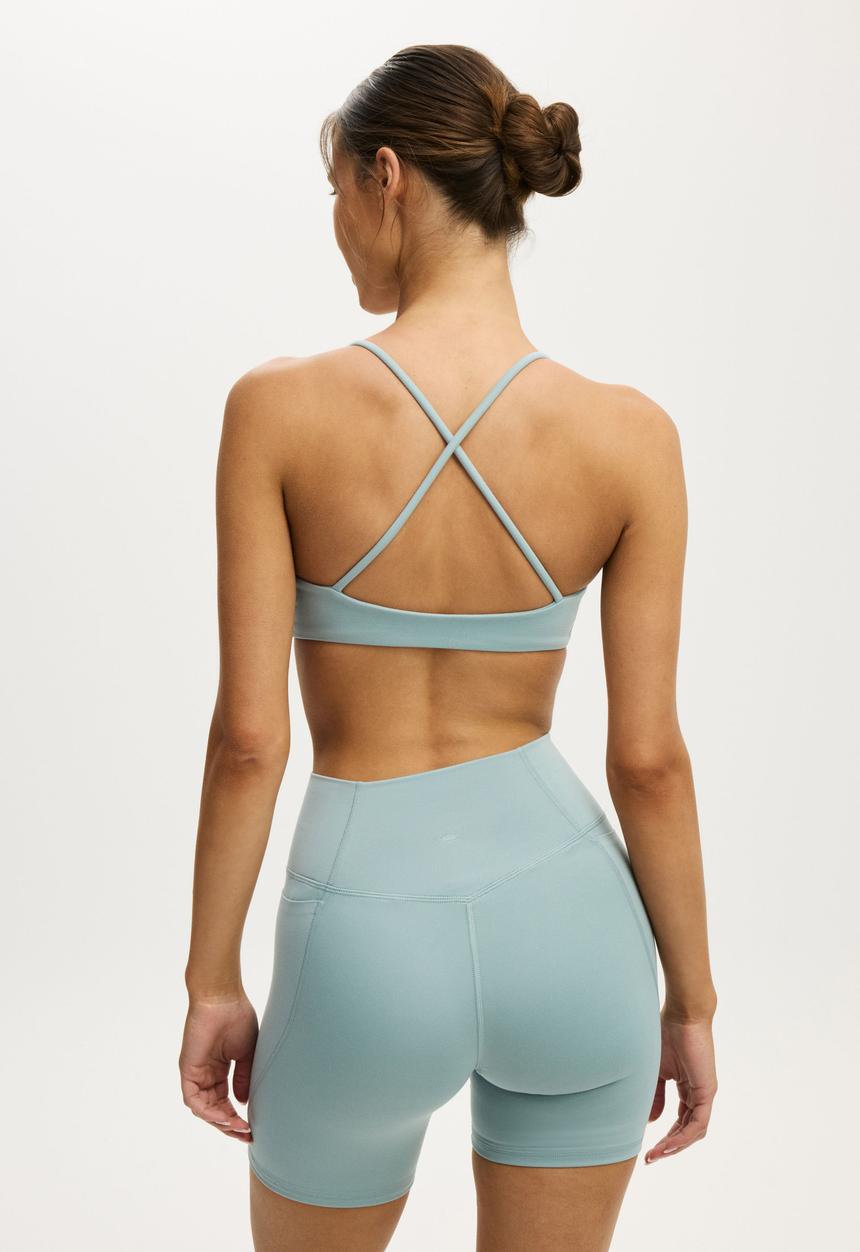 Cotton On - Ultra Soft Side Pocket Bike Short - Teal Mist