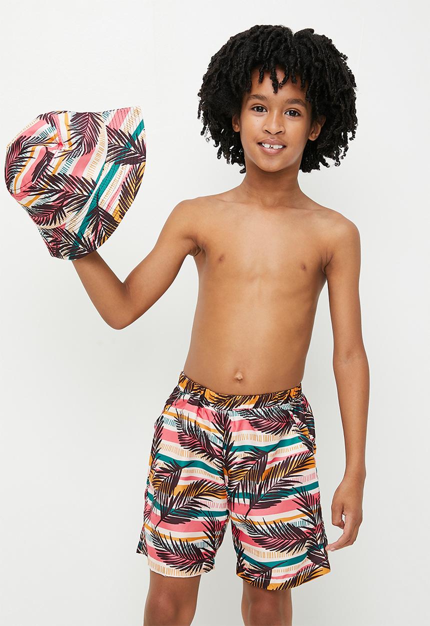 Pop Candy - Boardshort & bucket hat - multi