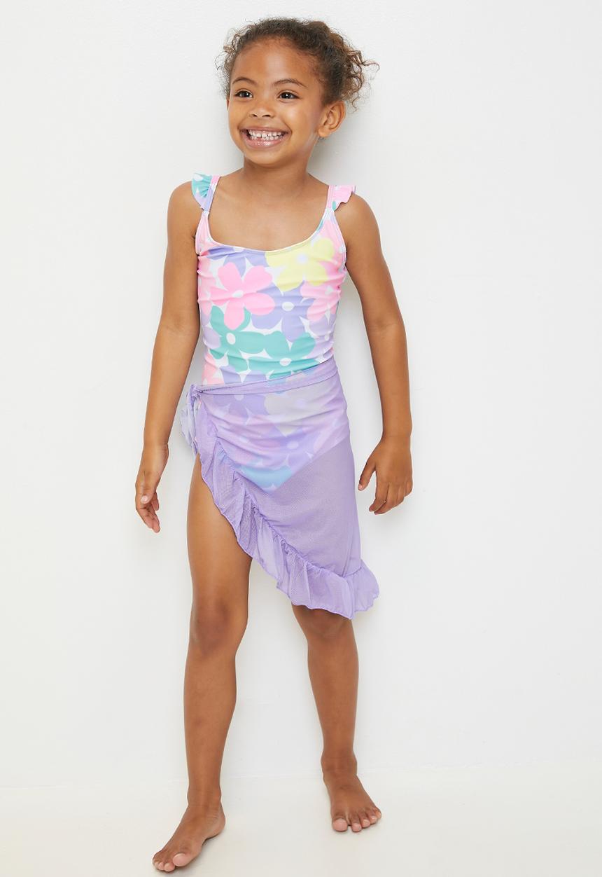 Pop Candy - Bikini and sarong set - lilac/floral