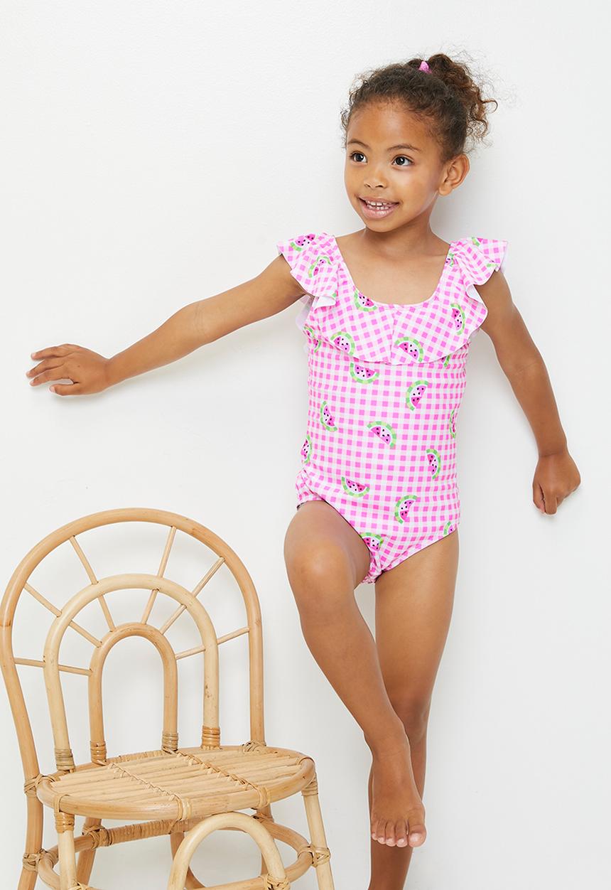 Pop Candy - Watermelon swimsuit - pink gingham