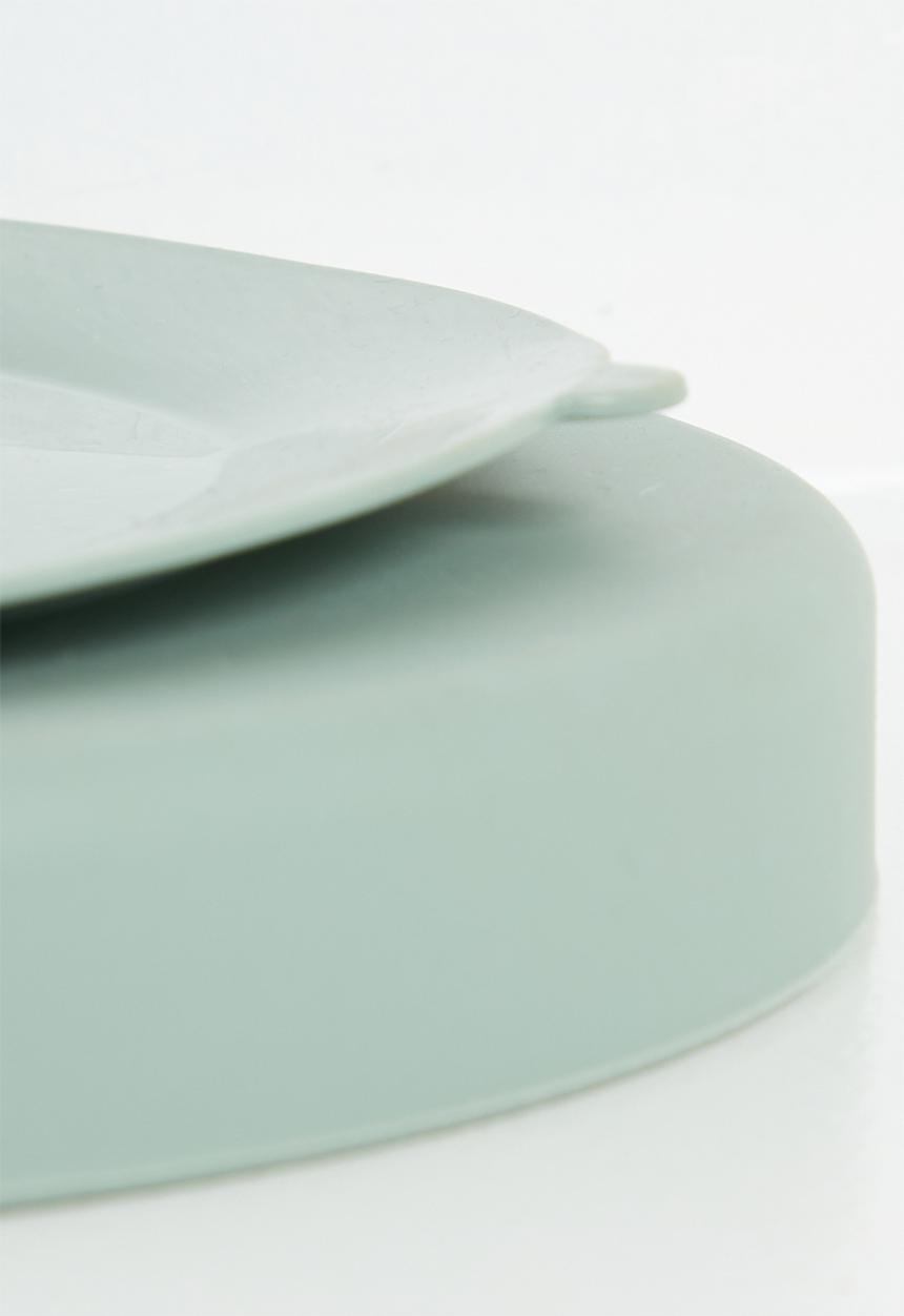 Excellent Houseware - Silly silicone plate - green