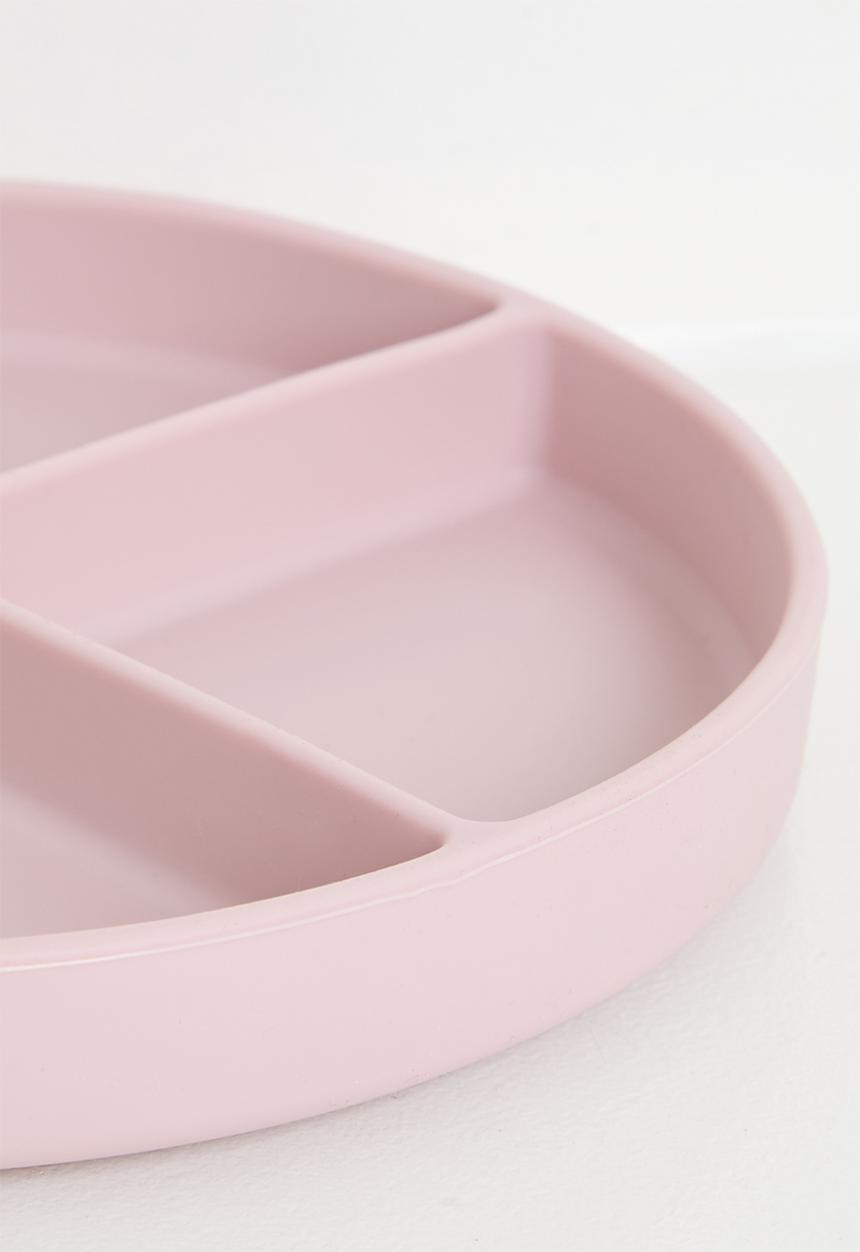 Excellent Houseware - Silly silicone plate - pink