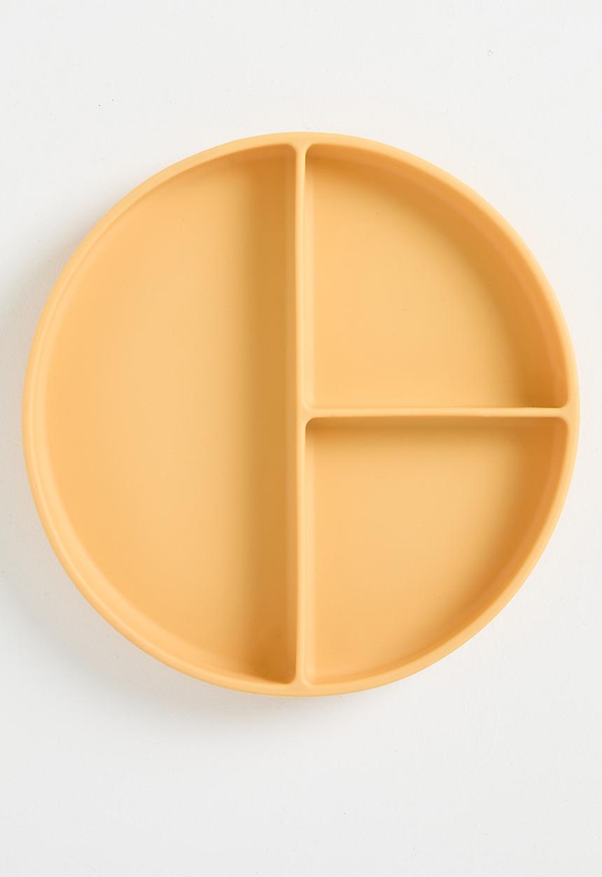 Excellent Houseware - Silly silicone plate - yellow