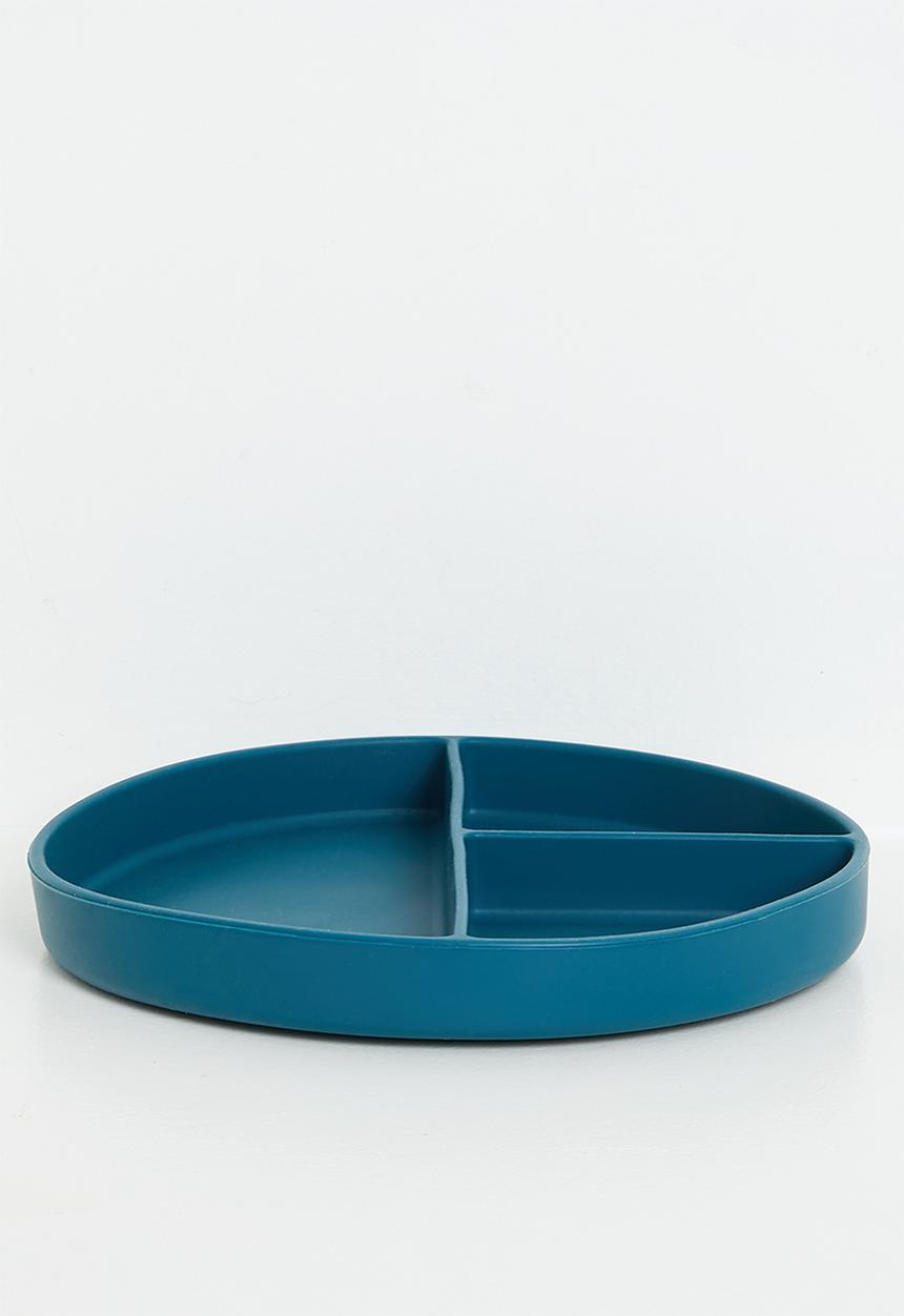 Excellent Houseware - Silly silicone plate - blue