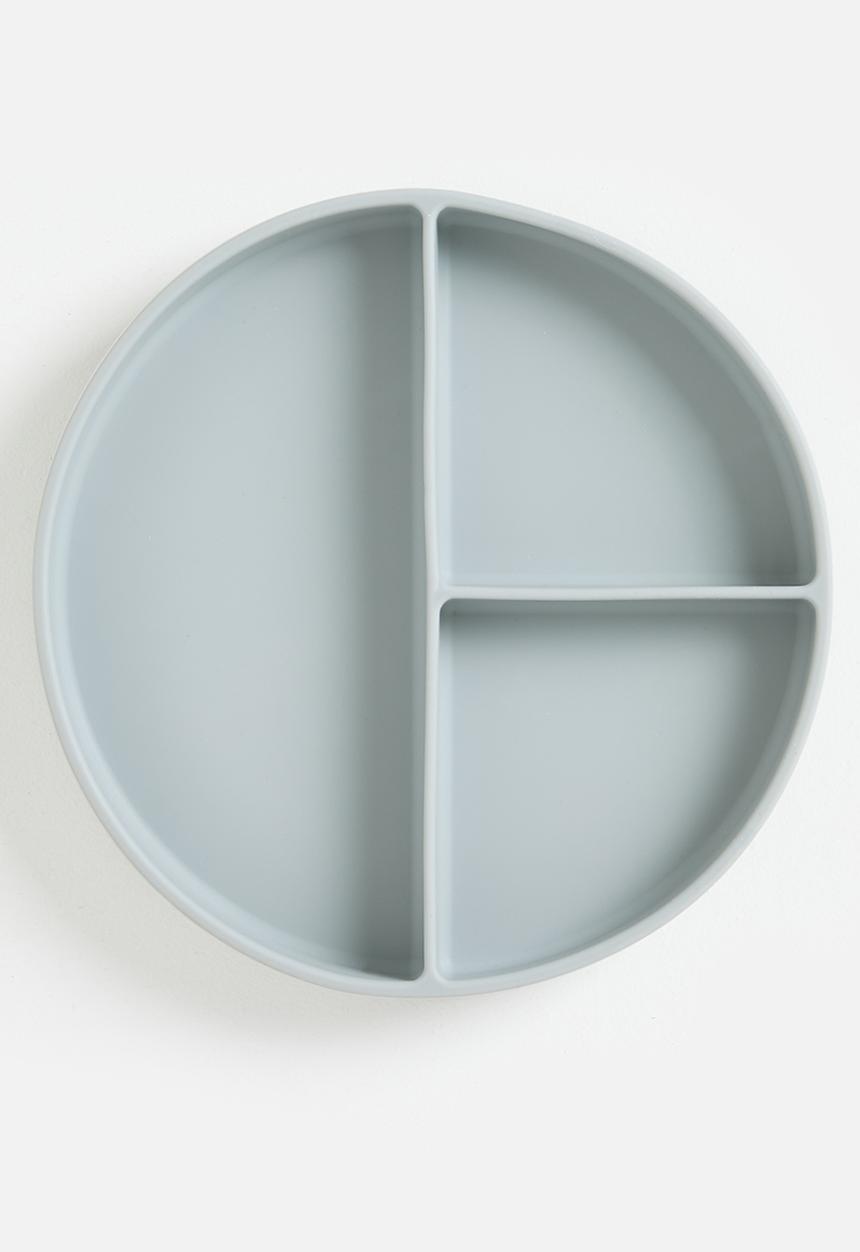 Excellent Houseware - Silly silicone plate - grey